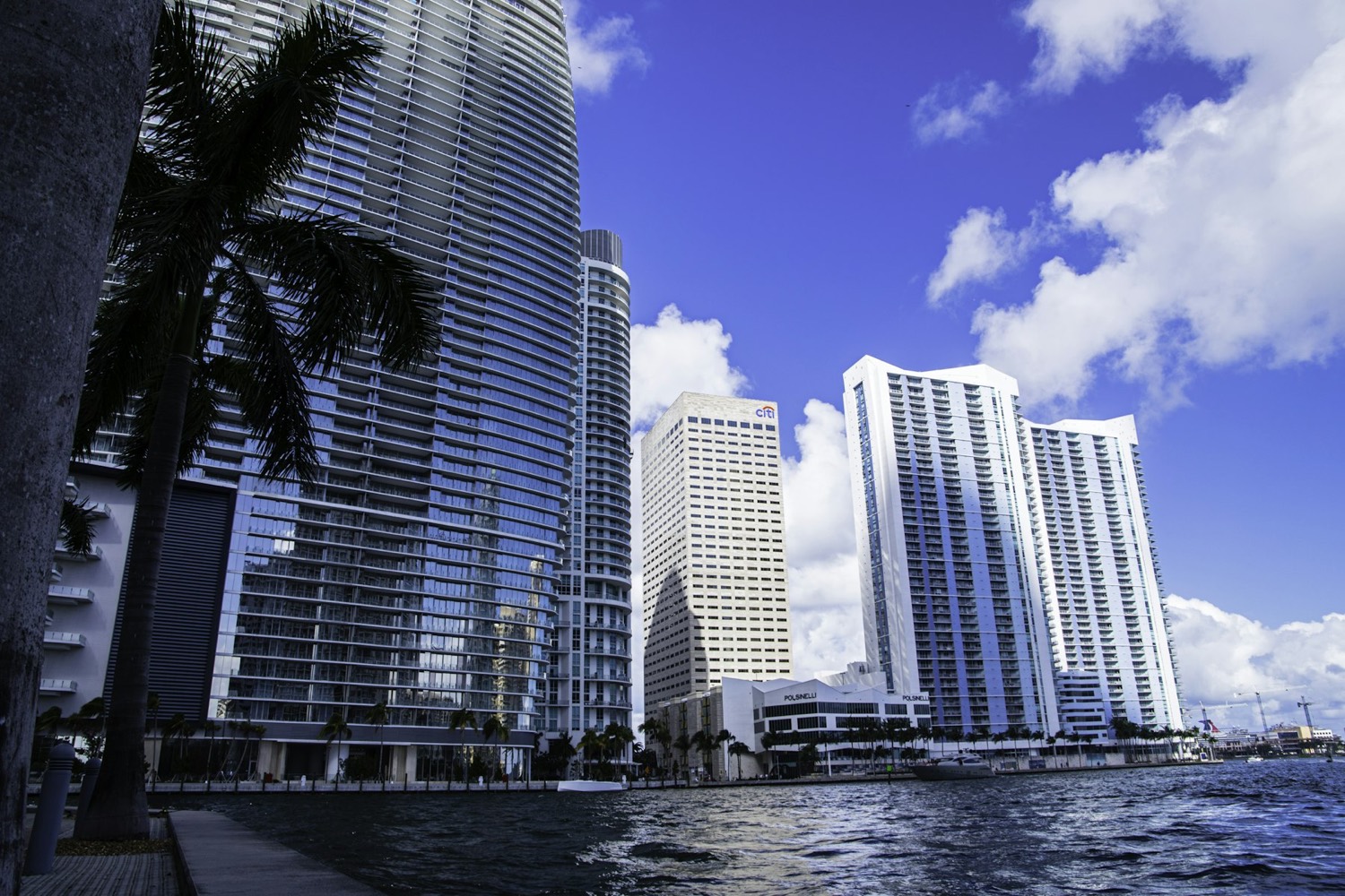 Miami financial district waterfront — Ozonio Telecom Inc. headquarters